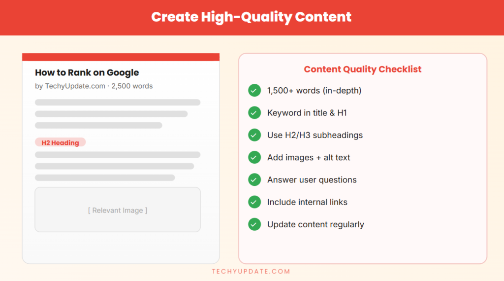 Create High-Quality Content