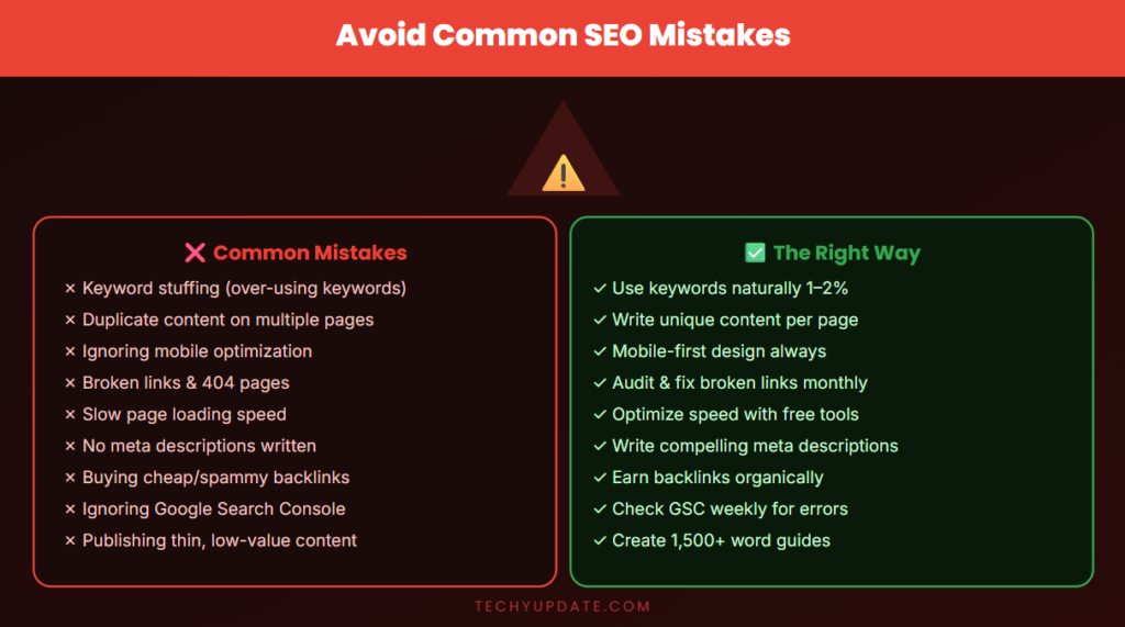 Avoid Common SEO Mistakes
