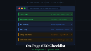 On-Page SEO Checklist