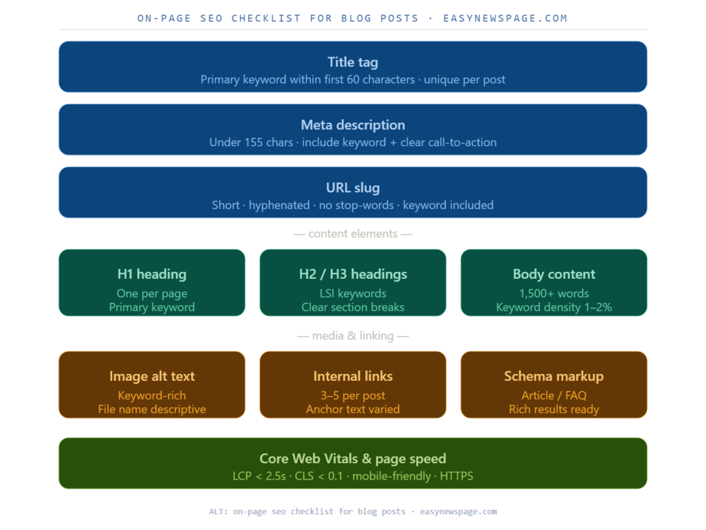 On-Page SEO Checklist