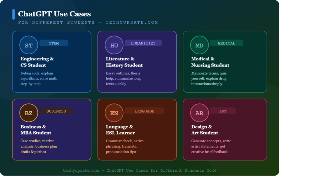 ChatGPT Use Cases for Different Students