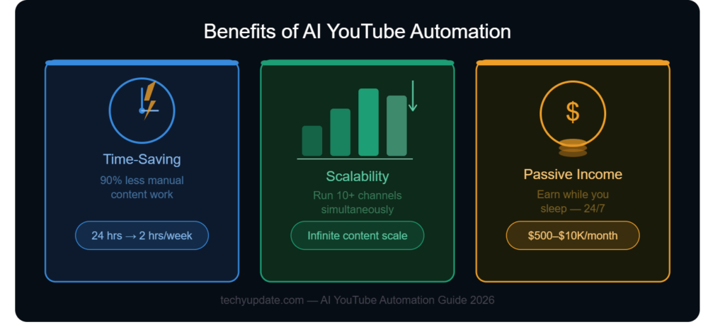 Benefits of Automation (Time-Saving, Scalability, Passive Income)