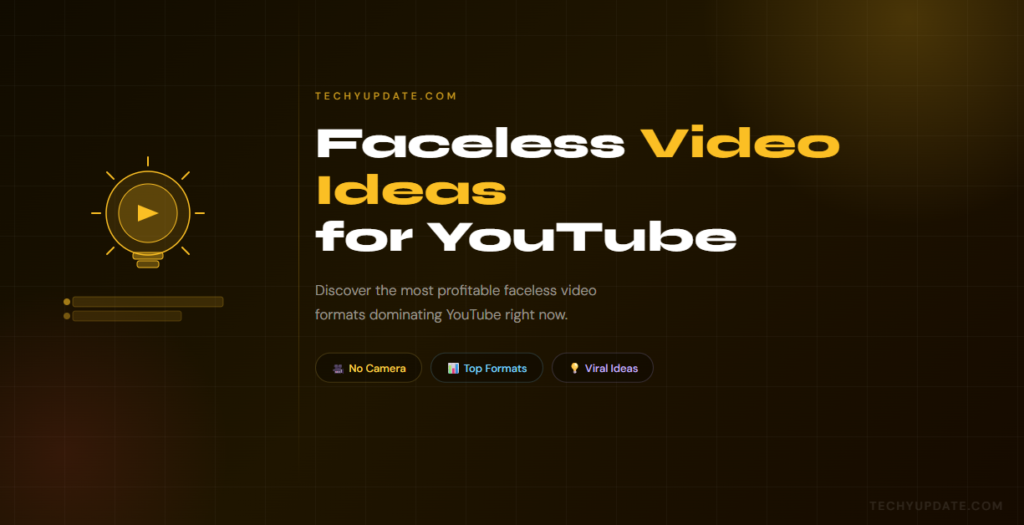 Faceless YouTube Channel Ideas