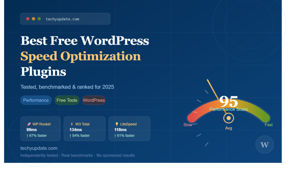 Best Free WordPress Speed Optimization Plugins
