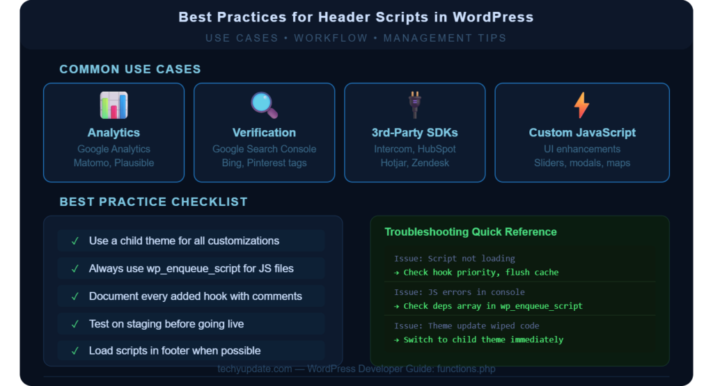 WordPress Functions PHP Add Script to Header