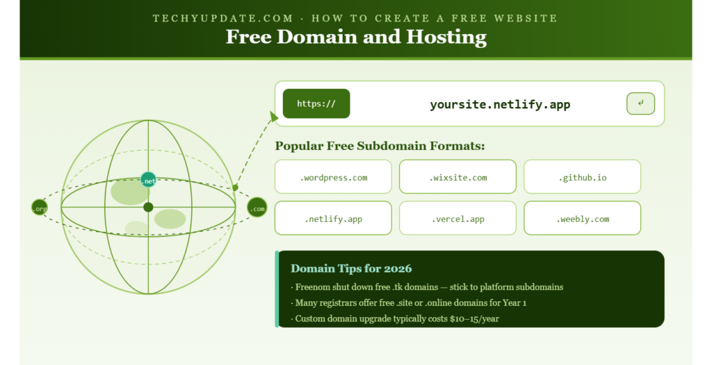 Free Domain and Hosting