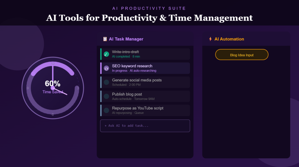 AI Tools for Productivity and Time Management