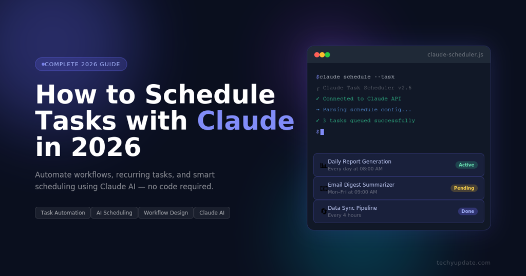 How to Schedule Tasks with Claude