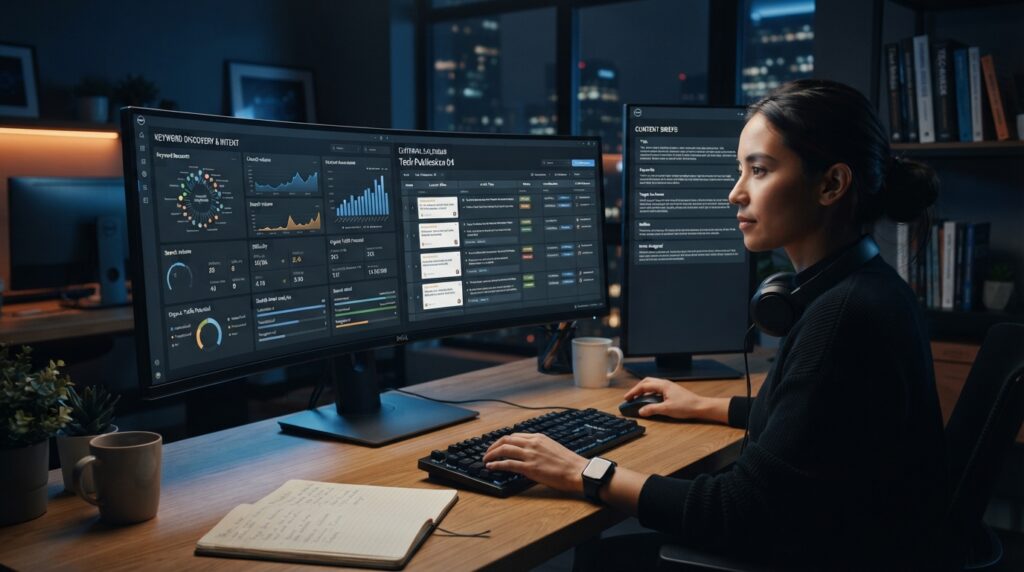 How to Use Ahrefs for SEO Audits, Competitor Research, and Fixes SEO audit dashboard showing website crawl and technical issues.