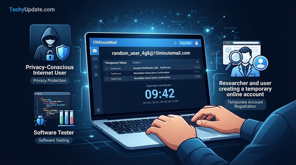 Who should use 10MinuteMail for online privacy and temporary accounts