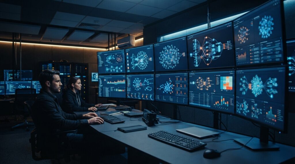BlockSec Alternatives: Best Crypto Research and Analytics Tools Blockchain analytics dashboard showing wallet flows and security alerts.